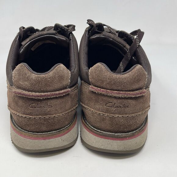 Clarks Mahale Plain Shoes Mens 12 M Brown Leather Lace Up Casual Comfort Office main image 16